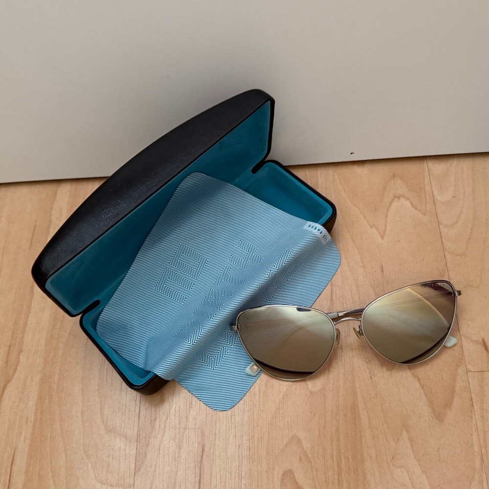 Ted Baker Reflective Silver Cat Eye Sunglasses